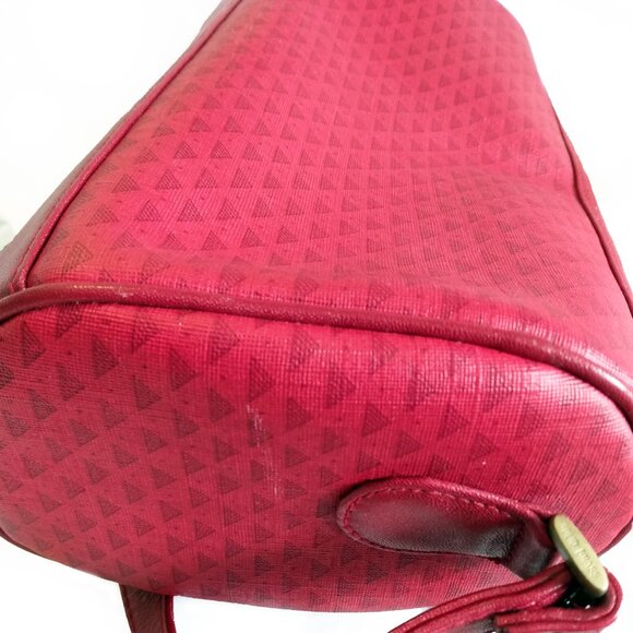 Vintage 1980;s Liz Claiborne-Red Triangle Logo-Crossbody Bag - Picture 15 of 15